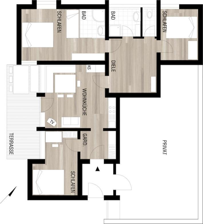 Ferienwohnung Haus Güatli Gaschurn Exterior foto